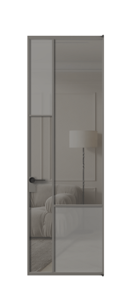 Дверь межкомнатная Мозаик АЛПЛ041.13 Алюминий классический серый Сатинированное серое стекло, триплекс, 6 мм + Прозрачное серое стекло, триплекс Без короба АКЛС Цена 165870 Стоимость комплекта двери включает:
1. Полотно (600/650/700/750/800/850/900/950*2000-2400 мм).
2. Короб
3. Комплект фурнитуры (2 торцевые петли и магнитный замок с ответной планкой). Фабрика дверей Волховец 8 (800) 551 43 19 Межкомнатная дверь Мозаик АЛПЛ041.13 Алюминий классический серый Сатинированное серое стекло, триплекс, 6 мм + Прозрачное серое стекло, триплекс Цена 165870 ₽ | Volhovec