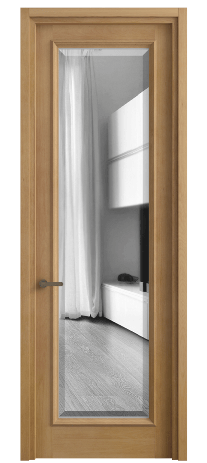 Дверь межкомнатная Шарм 6702 Бук натуральный матовый Двустороннее зеркало с фацетом, триплекс Узкий классический наличник БНМ Цена 117999 ₽ Наличники уже входят в базовый комплект. Фабрика дверей Волховец 8 (800) 551 43 19 Межкомнатная дверь Шарм 6702 Бук натуральный матовый Двустороннее зеркало с фацетом, триплекс Цена 117999 ₽ | Volhovec