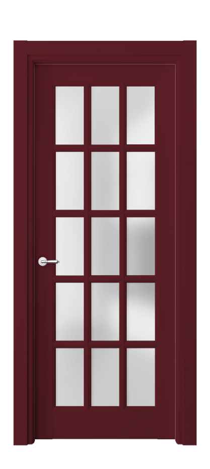 Межкомнатная дверь Тоскана Грильято 6311 Матовый белоснежный Сатинированное стекло Цена 145499 ₽ | Volhovec