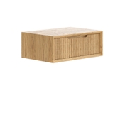 Тумба подвесная прикроватная Velvet 1 ящик дуб пшеничный матовый