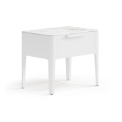 Тумба прикроватная Piega 1 ящик Матовый светло-серый