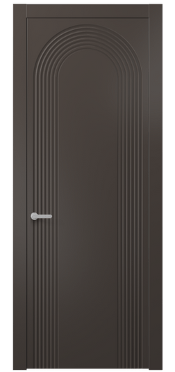 Дверь межкомнатная АКП 8648 МАН. Цвет Матовый антрацит. Материал Гладкая эмаль. Коллекция Альба. Картинка.