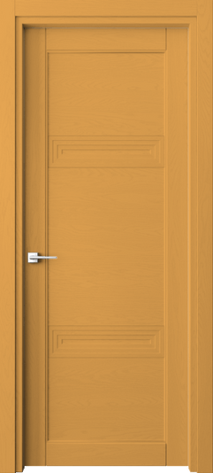 Дверь межкомнатная 6111 Пастельно-жёлтый RAL 1034. Цвет RAL Пастельно-жёлтый RAL 1034. Материал Массив дуба эмаль. Коллекция Эго. Картинка.