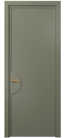 Дверь межкомнатная 8604 МОТ . Цвет Матовый оливковый тёмный. Материал Гладкая эмаль. Коллекция Фрэйм. Картинка.