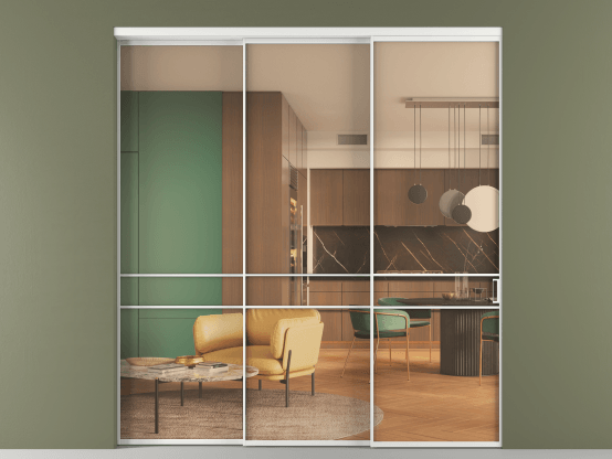 Алюминевая перегородка АЛПР 040.02_АБЛ_ПРОЗ ОРАНЖ_new. Цвет Алюминий белоснежный. Материал Алюминий в эмали. Коллекция Перегородка Формато внутри проёма 3 створки с синхронным механизмом. Фото. Алюминевая перегородка АЛПР 040.02_АБЛ_ПРОЗ ОРАНЖ_new. Цвет Алюминий белоснежный. Материал Алюминий в эмали. Коллекция Перегородка Формато внутри проёма 3 створки с синхронным механизмом. Картинка.