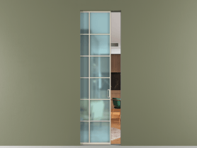 Алюминевая перегородка skr1_05_ Алюминий бежево-серый Сатинированное голубое стекло, триплекс, 6мм. Цвет Алюминий бежево-серый. Материал Алюминий в эмали. Коллекция Перегородка Формато скрытый пенал 1 створка. Фото. Алюминевая перегородка skr1_05_ Алюминий бежево-серый Сатинированное голубое стекло, триплекс, 6мм. Цвет Алюминий бежево-серый. Материал Алюминий в эмали. Коллекция Перегородка Формато скрытый пенал 1 створка. Картинка.