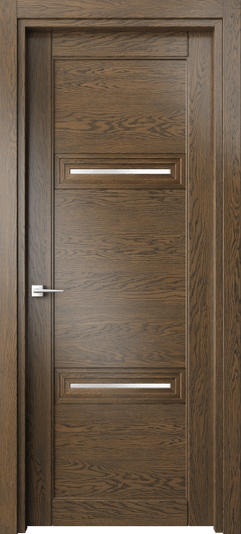 Дверь межкомнатная 6113 ДСЕ САТ. Цвет Дуб серый. Материал Массив дуба. Коллекция Эго. Картинка.