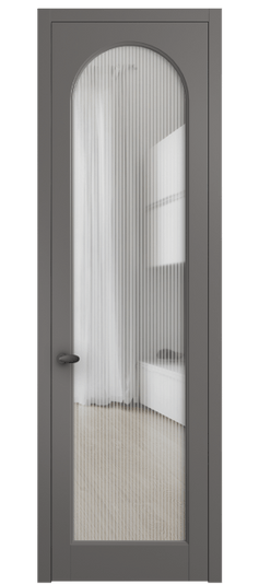 Дверь межкомнатная 6804 МКЛС MORU. Цвет Матовый классический серый. Материал Гладкая эмаль. Коллекция Палаццо. Картинка.