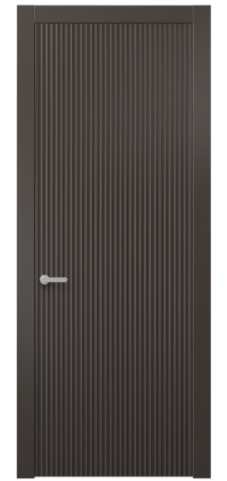 Дверь межкомнатная АКП 8641 МАН. Цвет Матовый антрацит. Материал Гладкая эмаль. Коллекция Альба. Картинка.
