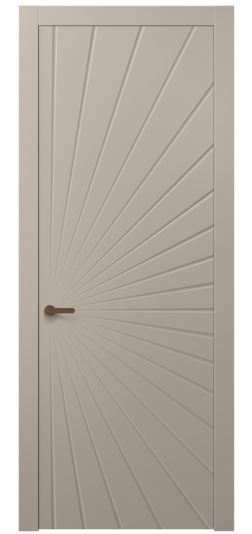 Дверь межкомнатная 8649 МБСК . Цвет Матовый бисквитный. Материал Гладкая эмаль. Коллекция Альба. Картинка.