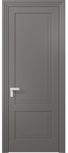 Дверь межкомнатная 8351 МКЛС. Цвет Матовый классический серый. Материал Гладкая эмаль. Коллекция Рокка. Картинка.