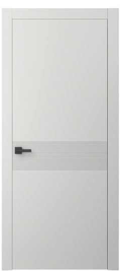 Дверь межкомнатная 8041 МССР. Цвет Матовый светло-серый. Материал Гладкая эмаль. Коллекция Линия. Картинка.
