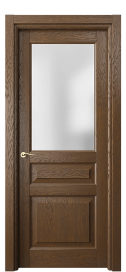 Дверь межкомнатная 0710 ДКР.Б САТ. Цвет Дуб королевский брашированный. Материал Массив дуба брашированный. Коллекция Лигнум. Картинка.