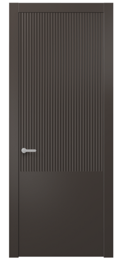 Дверь межкомнатная АКП 8646 МАН. Цвет Матовый антрацит. Материал Гладкая эмаль. Коллекция Альба. Картинка.