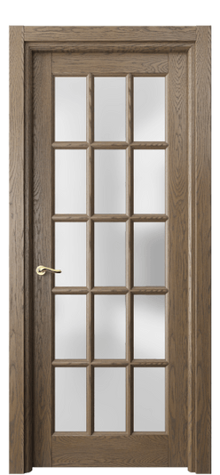 Дверь межкомнатная 0708 ДММ.Б САТ. Цвет Дуб мраморный брашированный. Материал Массив дуба брашированный. Коллекция Лигнум. Картинка.