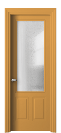 Дверь межкомнатная 8522 Пастельно-жёлтый RAL 1034 ЛЕД. Цвет RAL Пастельно-жёлтый RAL 1034. Материал Гладкая эмаль. Коллекция Эссе. Картинка.