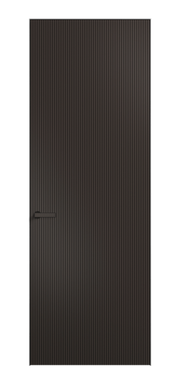 Дверь межкомнатная АКП 8201 МАН Матовый антрацит. Цвет Матовый антрацит. Материал Гладкая эмаль. Коллекция Вельвет. Картинка.