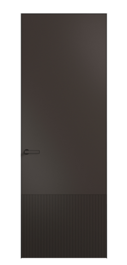 Дверь межкомнатная 8202 МАН. Цвет Матовый антрацит. Материал Гладкая эмаль. Коллекция Вельвет. Картинка.
