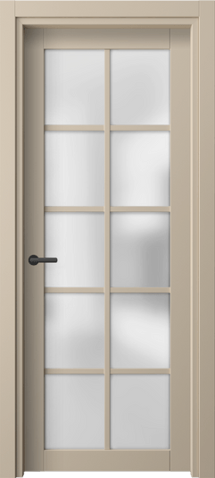 Дверь межкомнатная 2106 ПЭСБ САТ. Цвет ПЭТ светло-бежевый. Материал ПЭТ. Коллекция Нео. Картинка.