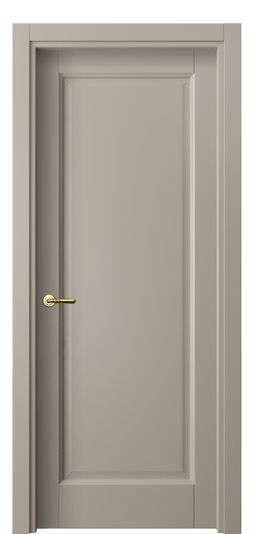 Дверь межкомнатная 1401 МБСК. Цвет Матовый бисквитный. Материал Гладкая эмаль. Коллекция Галант. Картинка.