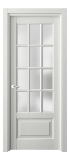 Дверь межкомнатная 0728 ДССР САТ. Цвет Дуб светло-серый. Материал Массив дуба эмаль. Коллекция Лигнум. Картинка.