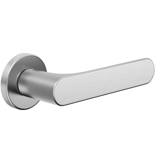 Ручки для дверей Ручка дверная Спот. Цвет Матовый хром. Коллекция Спот. Картинка.