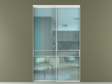 Перегородка Формато внутри проёма 2 створки