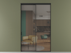 Перегородка Формато внутри проёма 2 створки