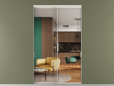 Перегородка Формато внутри проёма 2 створки