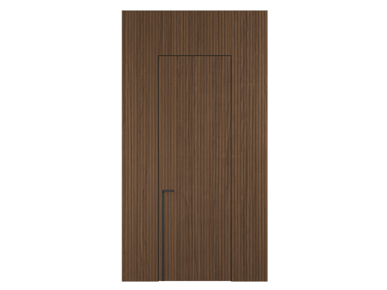 Панели для отделки стен Стеновая панель Фрезерованные Орех медный матовый рифт. Цвет Орех медный матовый рифт. Материал Радиальный шпон НатурВуд. Коллекция Фрезерованные. Картинка.