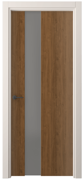 Дверь межкомнатная 4224 ЛОР СЕР САТ. Цвет Лесной орех. Материал Ламинатин. Коллекция Фридом. Картинка.