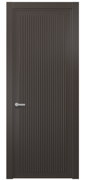 Дверь межкомнатная АКП 8642 МАН. Цвет Матовый антрацит. Материал Гладкая эмаль. Коллекция Альба. Картинка.