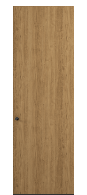 Дверь межкомнатная 0010 АКП ГОР. Цвет Грецкий орех. Материал Ламинатин. Коллекция Планум Про. Картинка.